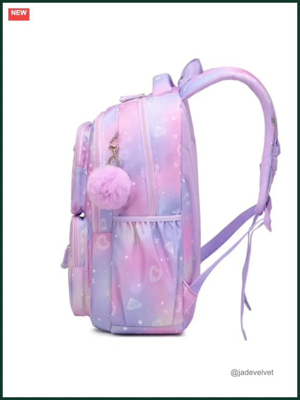 Kids Backpack with Cute Pendant - School Bag for Girls - Kawaii Ita Backpack